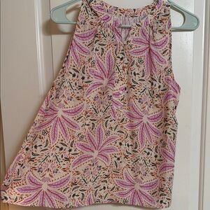 Vibrant Floral Sleeveless Blouse